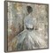 In Waiting (Woman in Dress) by Aimee Wilson 16-in. W x 16-in. H. Canvas Wall Art Print Framed in Grey